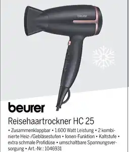 MEDIMAX beurer Reisehaartrockner HC 25 Angebot