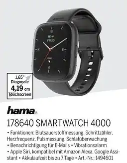 MEDIMAX hama 178640 SMARTWATCH 4000 Angebot