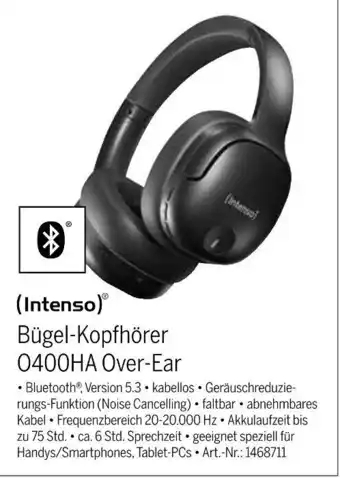 MEDIMAX (Intenso) Bügel-Kopfhörer 0400HA Over-Ear Angebot