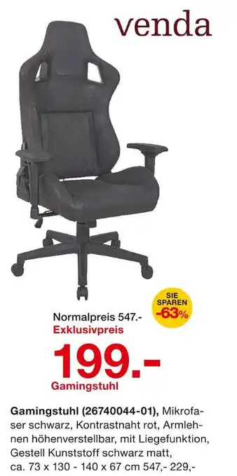 Möbelzentrum Pforzheim Venda gamingstuhl Angebot