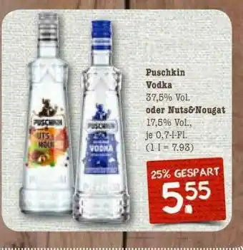 nahkauf Puschkin Vodka Oder Nuts&nougat Angebot