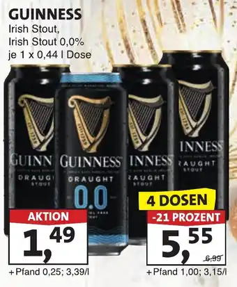 GUINNESS Irish Stout, Irish Stout 0,0%