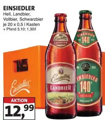 Lösch Depot EINSIEDLER Hell, Landbier, Vollbier, Schwarzbier Angebot