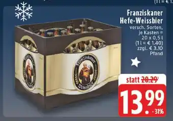 Edeka Franziskaner Hefe-Weissbier Angebot