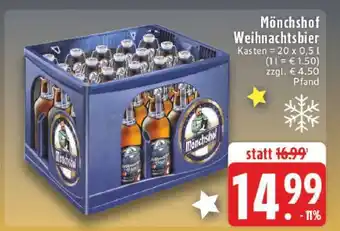 Edeka Mönchshof Weihnachtsbier Angebot