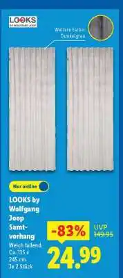 Lidl LOOKS by Wolfgang Joop Samtvorhang Angebot