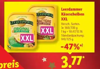 Lidl Leerdammer Käsescheiben XXL Angebot