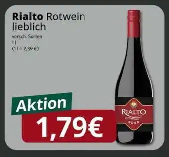 Famila Nord Ost Rialto Rotwein lieblich Angebot