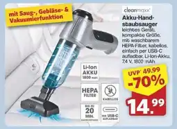 Famila Nord Ost CLEANmaxx Akku-Handstaubsauger Angebot