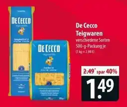 Famila Nord Ost De Cecco Teigwaren Angebot