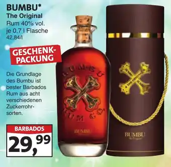 Lösch Depot BUMBU The Original Rum Angebot