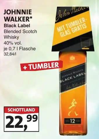 Lösch Depot JOHNNIE WALKER Black Label Blended Scotch Whisky Angebot