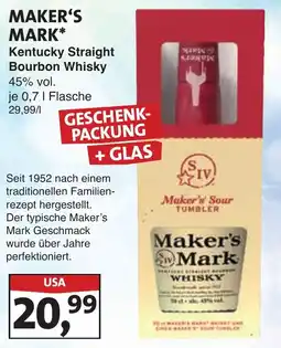 Lösch Depot MAKER'S MARK Kentucky Straight Bourbon Whisky Angebot