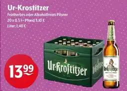 Getränke Hoffmann Ur-Krostitzer Feinherbes oder Alkoholfreies Pilsner Angebot