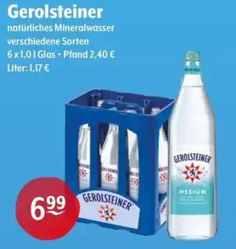 Getränke Hoffmann Gerolsteiner natürliches Mineralwasser Angebot