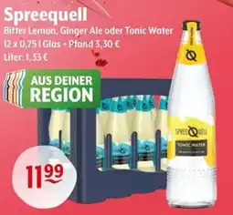 Getränke Hoffmann Spreequell Bitter Lemon, Ginger Ale oder Tonic Water Angebot