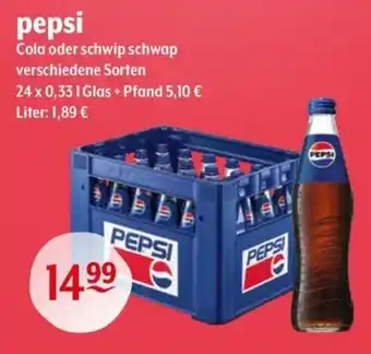 Getränke Hoffmann pepsi Cola oder schwip schwap Angebot