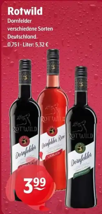 Getränke Hoffmann Rotwild Dornfelder Angebot