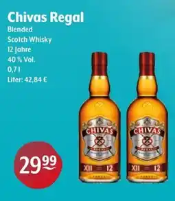 Getränke Hoffmann Chivas Regal Blended Scotch Whisky 12 Jahre Angebot