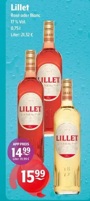 Getränke Hoffmann Lillet Rosé oder Blanc Angebot