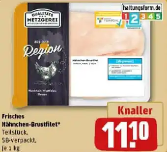 REWE Frisches Hähnchen-Brustfilet Angebot