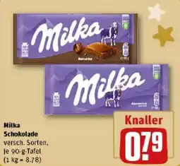 REWE Milka Schokolade Angebot