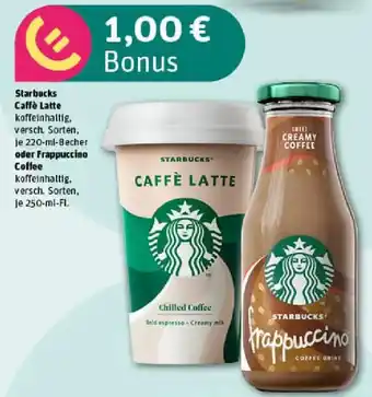 REWE Starbucks Caffè Latte oder Frappuccino Coffee Angebot
