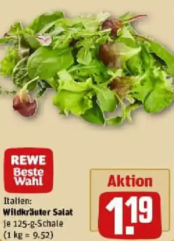 REWE Italien: Wildkräuter Salat Angebot