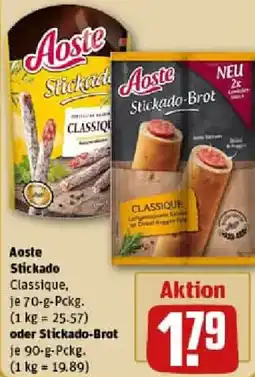 REWE Aoste Stickado oder Stickado-Brot Angebot