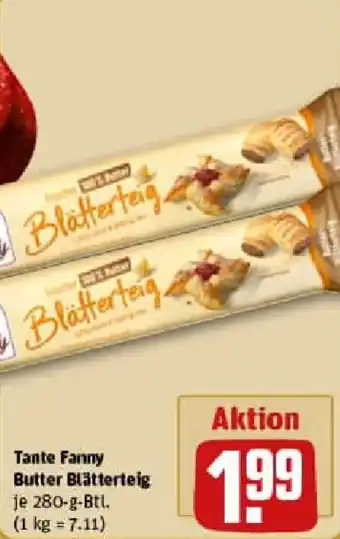 REWE Tante Fanny Butter Blätterteig Angebot