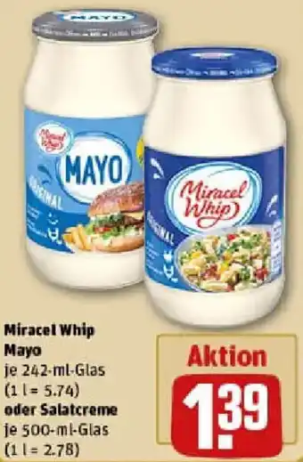 REWE Miracel Whip Mayo oder Salatcreme Angebot