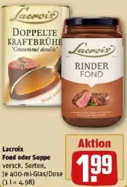 REWE Lacroix Fond oder Suppe Angebot
