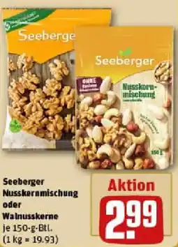 REWE Seeberger Nusskernmischung oder Walnusskerne Angebot
