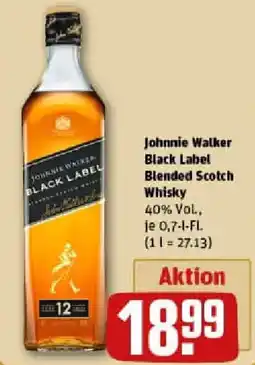 REWE Johnnie Walker Black Label Blended Scotch Whisky Angebot