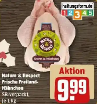 REWE Nature & Respect Frische Freiland Hähnchen Angebot