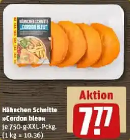REWE Hähnchen Schnitte Cordon bleu Angebot