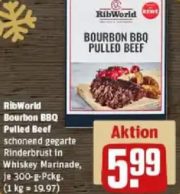 REWE RibWorld Bourbon BBQ Pulled Beef Angebot