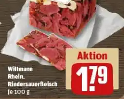 REWE Wiltmann Rhein. Rindersauerfleisch Angebot