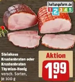 REWE Steinhaus Krustenbraten oder Krustenbraten Thymian-Honig Angebot