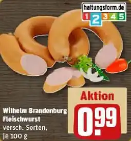 REWE Wilhelm Brandenburg Fleischwurst Angebot