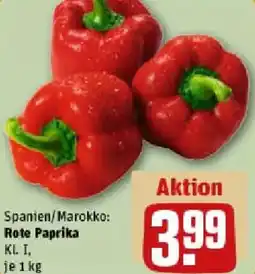 REWE Rote Paprika Angebot