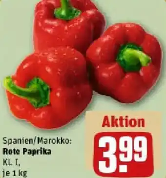 REWE Rote Paprika Angebot