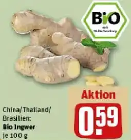 REWE Bio Ingwer Angebot