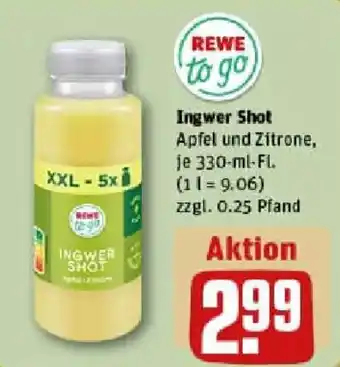 REWE Ingwer Shot Angebot