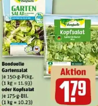 REWE Bonduelle Gartensalat oder Kopfsalat Angebot