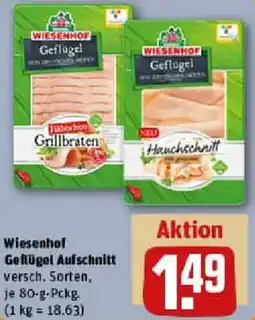 REWE Wiesenhof Geflügel Aufschnitt Angebot
