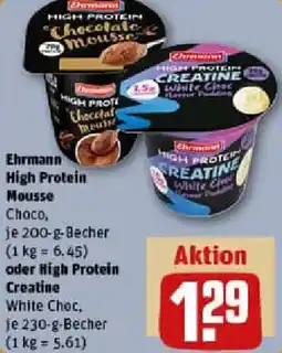 REWE Ehrmann High Protein Mousse oder High Protein Creatine Angebot