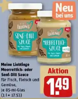 REWE Meine Lieblinge Meerrettich- oder Senf-Dill Sauce Angebot