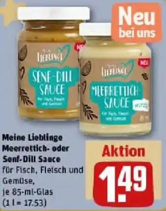 REWE Meine Lieblinge Meerrettich- oder Senf-Dill Sauce Angebot