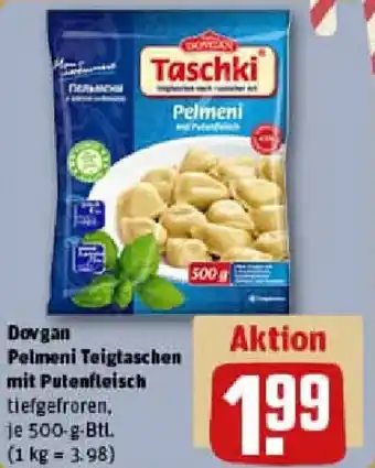REWE Dovgan Pelmeni Teigtaschen mit Putenfleisch Angebot